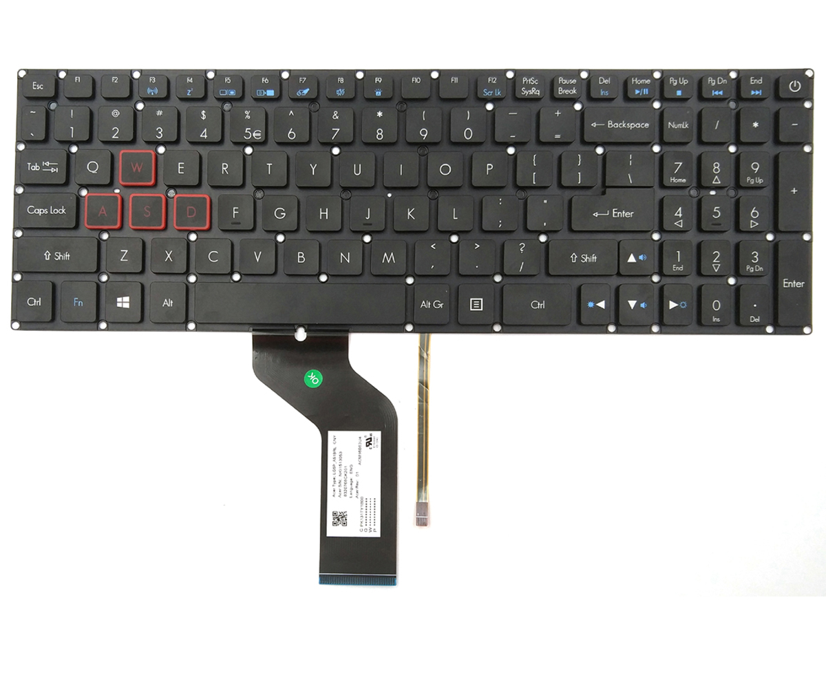 Genuine Backlit Keyboard For Acer Aspire VX5-591, Predator Helios 300 G3-571 G3-572 PH315-51 PH317-51 PH317-52 Series Laptop