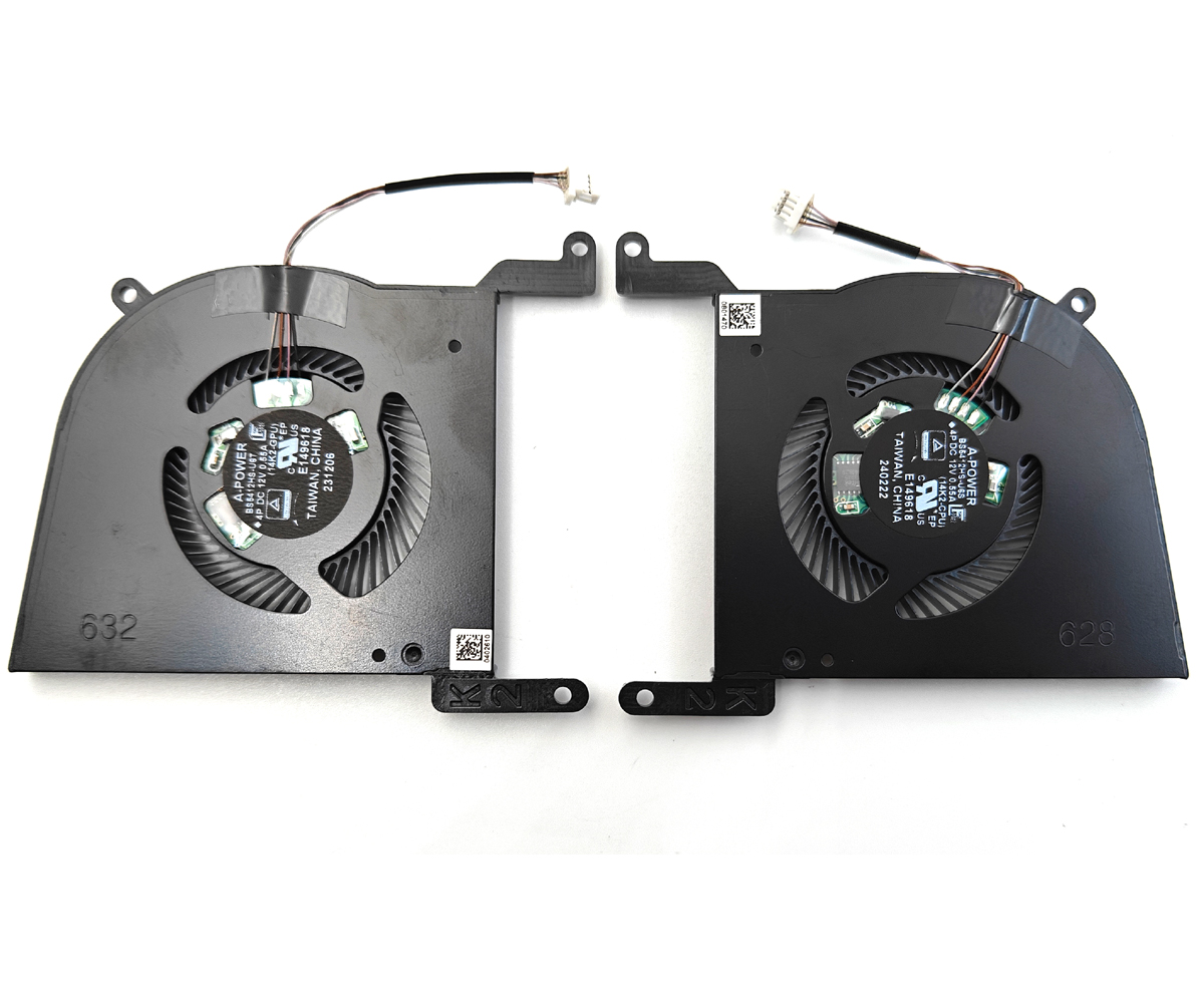 Genuine CPU + GPU Fan for MSI Stealth 14 Studio A13 Series Laptop