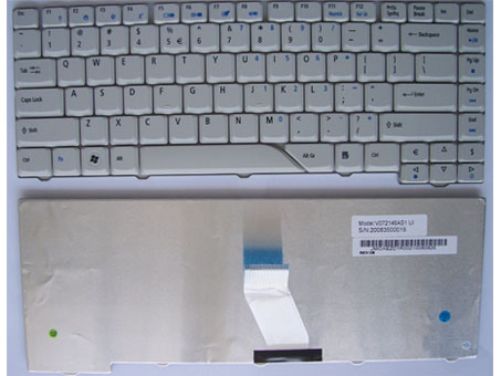 White Color US Layout ACER Aspire 4310 Laptop Keyboard