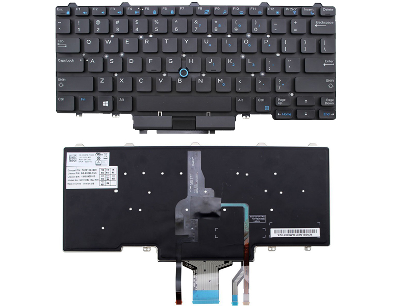 Genuine Dell Latitude E5450 E7450 Laptop Backlit Keyboard